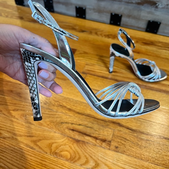 Giuseppe Zanotti Vicini Argento Heeled Sandals - Picture 8 of 8